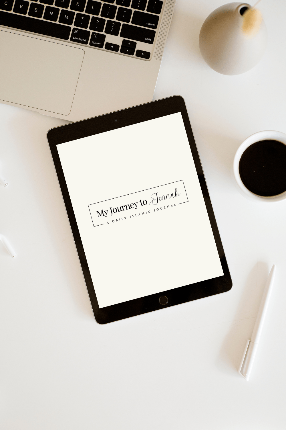 Islamic digital journal – PDF with daily prompts for dua, gratitude, and reflection. Muslim self-care journal for all ages.