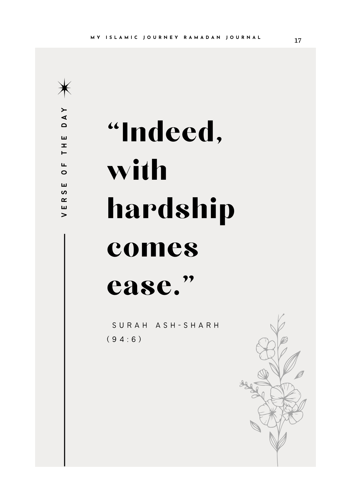 Ramadan Reflection Journal E-book