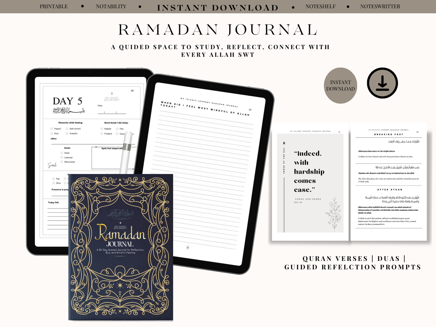 Ramadan Reflection Journal E-book