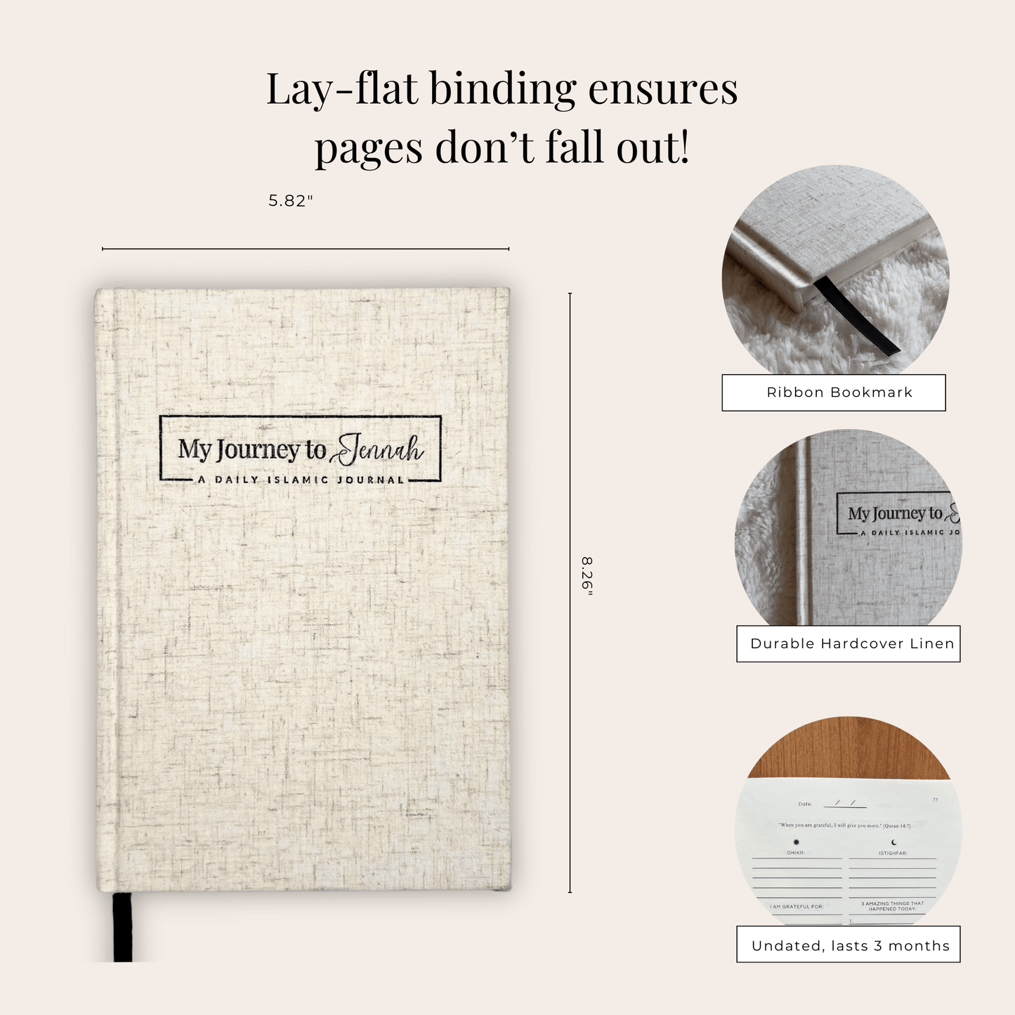 Physical Islamic journal designed for Muslims of all ages. manifestation, remembrance, affirmations, and inner reflection.